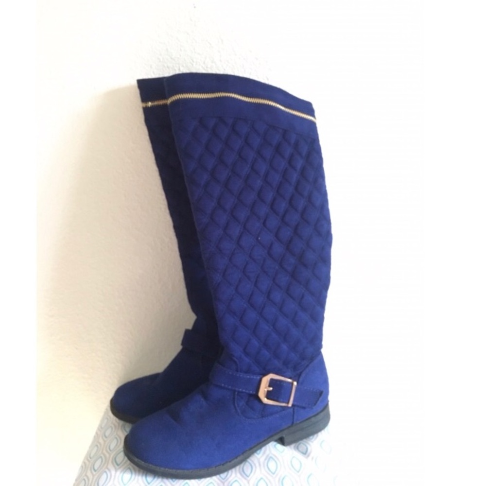 Royal Blue Cushioned Boots! 🦋👢